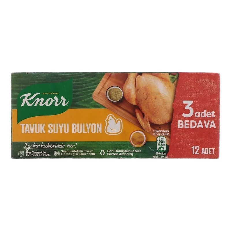 عصاره مرغ کنور KNORR مدل Tavuk suyu buylon