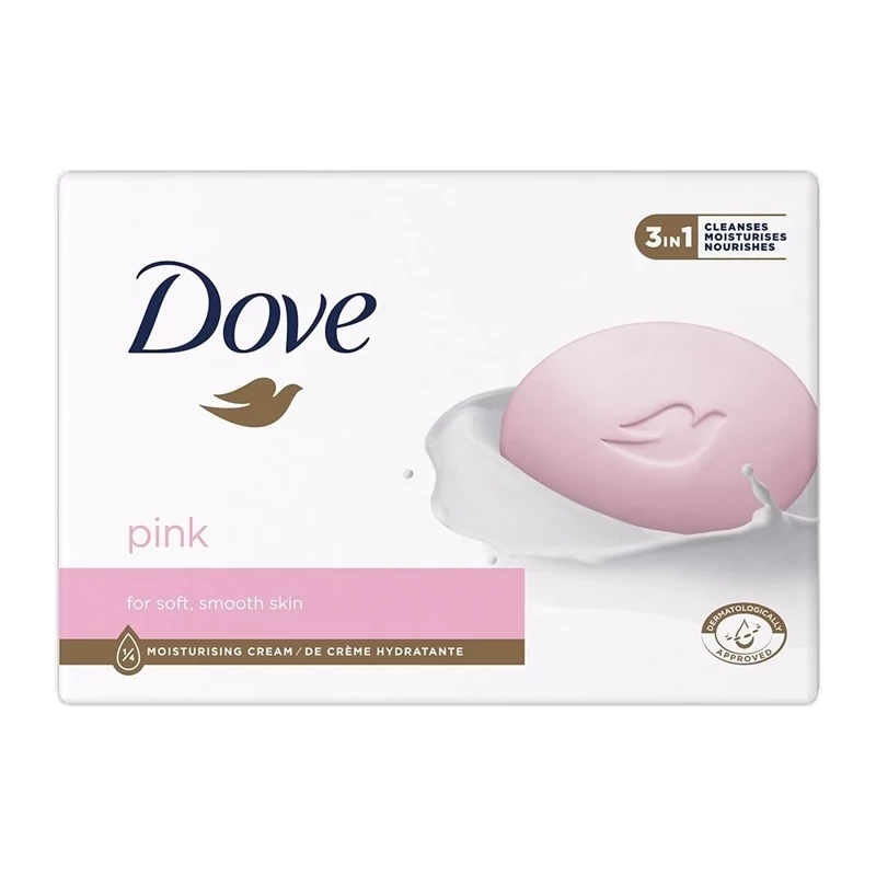 صابون شیری داو مدل pink،وزن 90 گرم.
