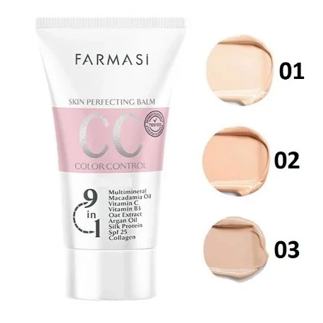 سی سی کرم فارماسی اصل اس پی اف 25 حاوی 9 ماده موثره حجم 50 میل