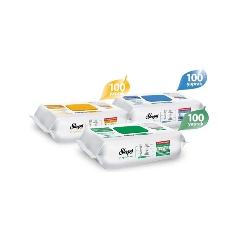 دستمال مرطوب همه کاره اسلیپی Sleepy Easy Clean بسته 100 عددی