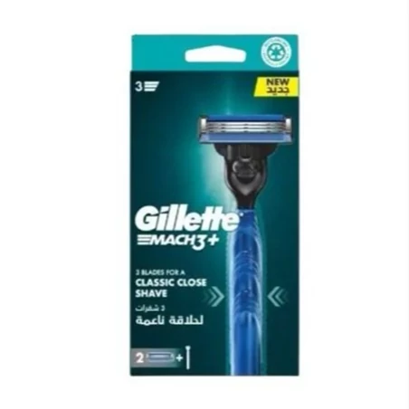 خودتراش ژیلت Gillette مدل Mach3 یک دسته و دو تیغ اضافه