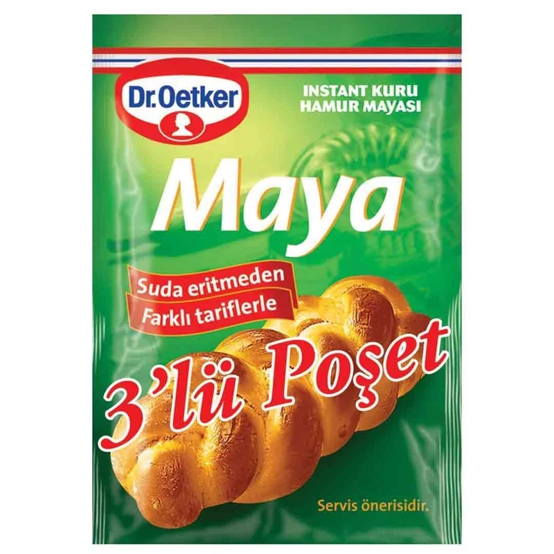 خمیر مایه دکتر اوتکر بسته 3 عددی Dr. Oetker محصول ترکیه