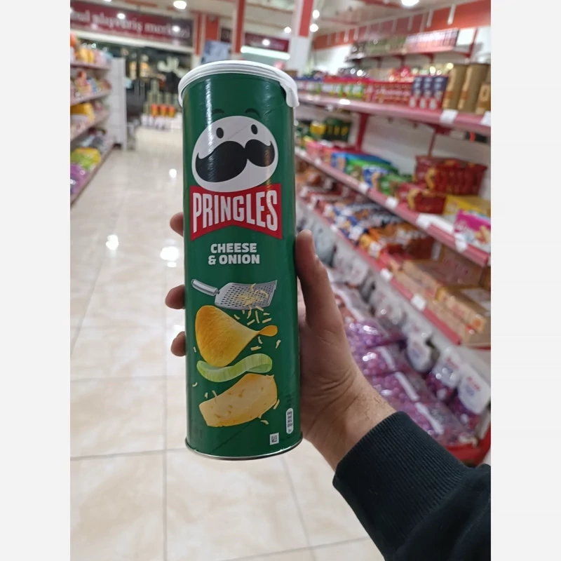 چیپس پنیر وپیاز 165گرم پرینگلزPRINGLES