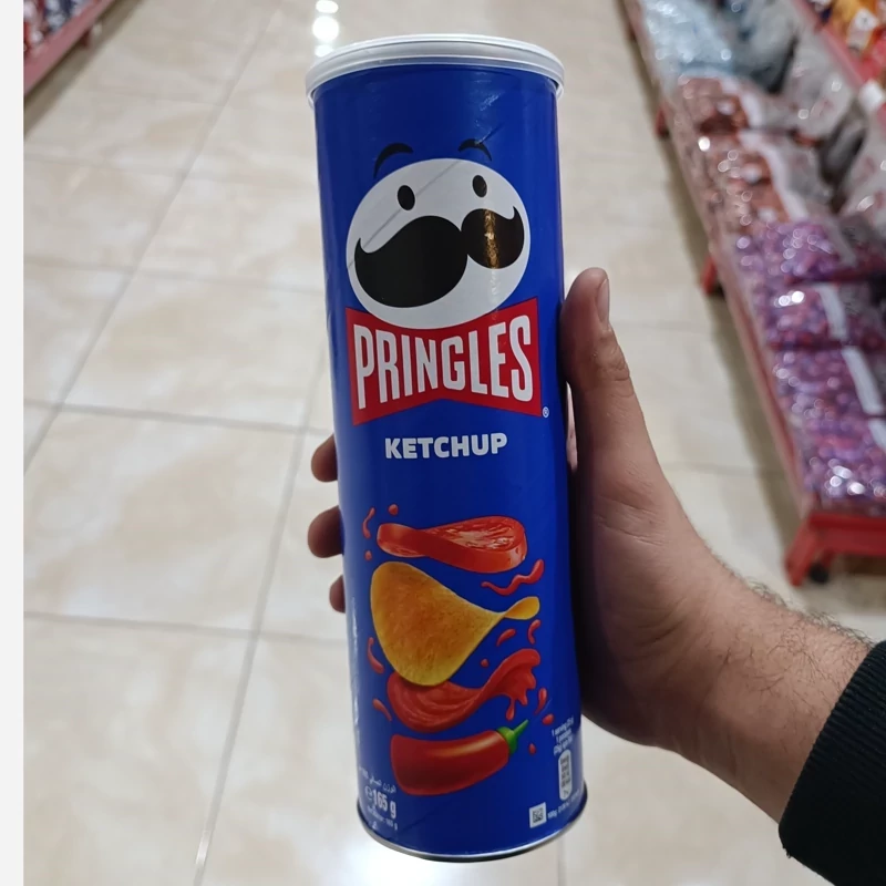 چیپس پرینگلز کچاپ 165گرمی