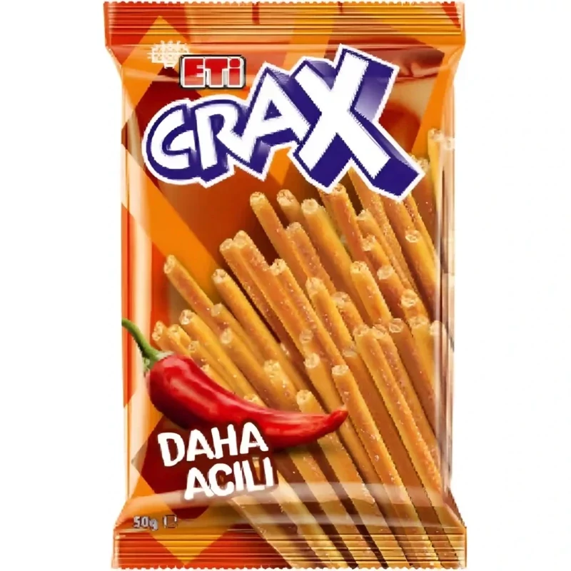 چوب شور فلفلی تند اتی کراکس Eti Crax Daha Acili وزن 50 گرم