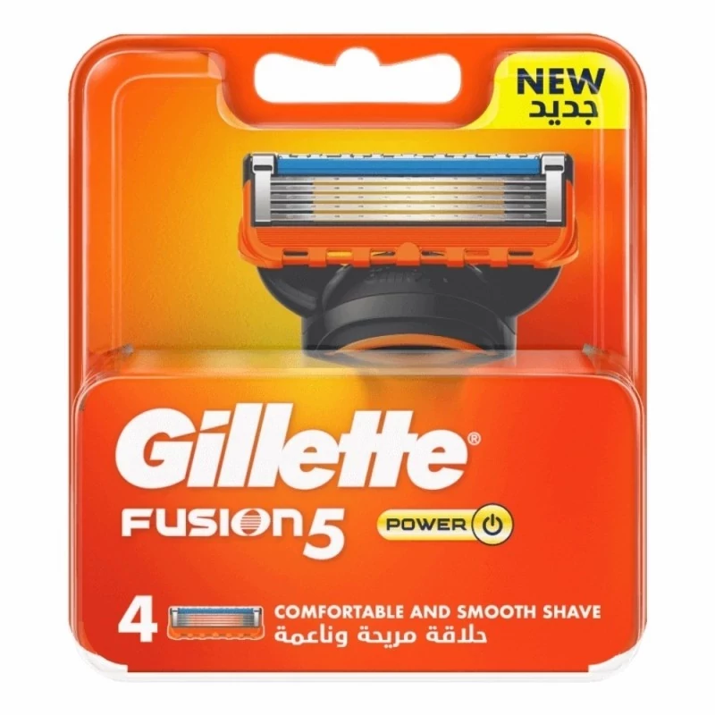تیغ یدک ژیلت فیوژن پاور Fusion 5 بسته 4 عددی اصلی آلمانی