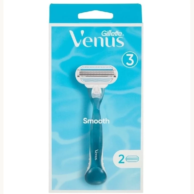 تیغ اصلاح ژیلت ونوس زنانه مدل smooth با دو یدک