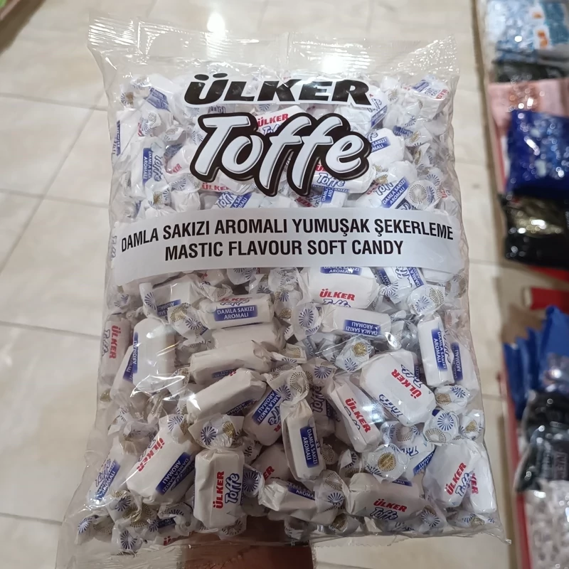 تافی اولکر Ulker با طعم سقز مدل بستهDamla Sakiz 1 کیلویی