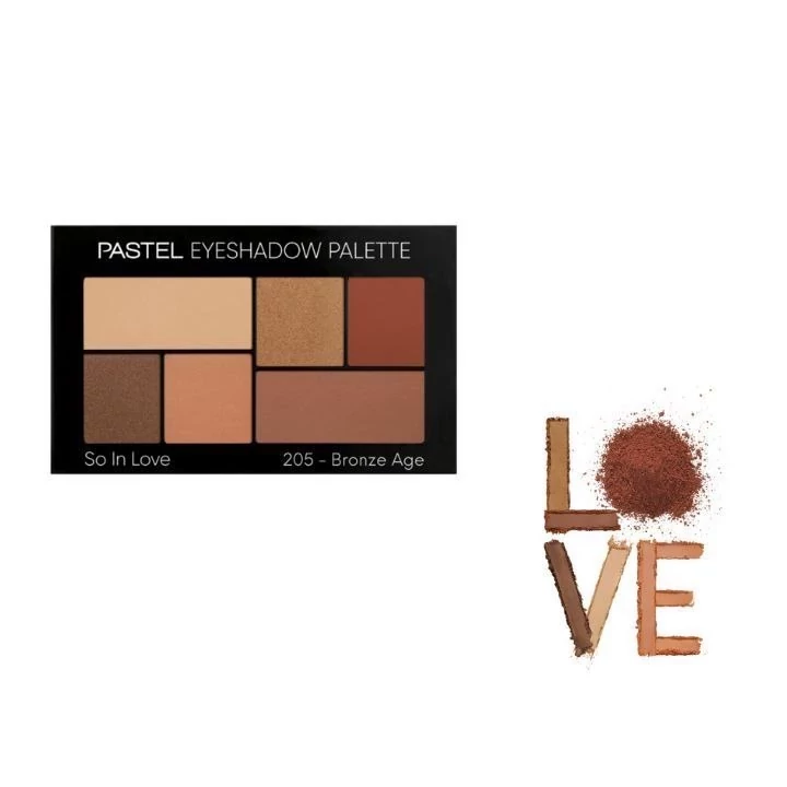 پالت سایه 6 رنگ پاستل شماره 205 pastel