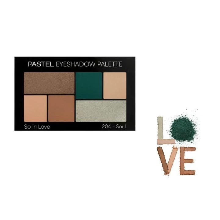 پالت سایه 6 رنگ پاستل شماره 204 pastel