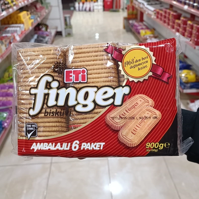 بیسکویت اتی فینگر بسته 6 عددی 900گرمی