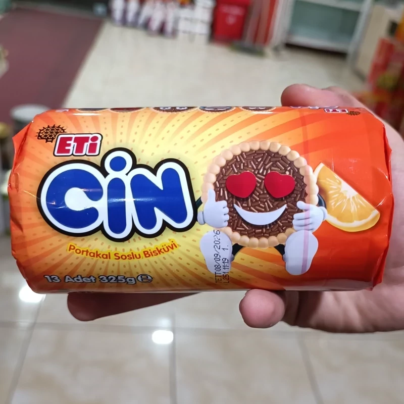بیسکویت اتی جین با سس پرتقالی Eti Cin وزن 325 گرم