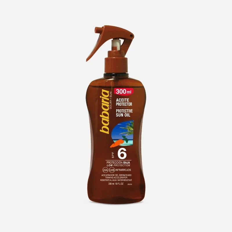 اسپری برنزه کننده هویج spf 6 باباریا