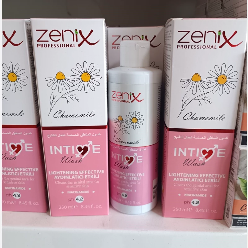 ژل بهداشتی بانوان زنیکس zenix ترکیه با عصاره بابونه برای پوست حساس حجم 250 میل