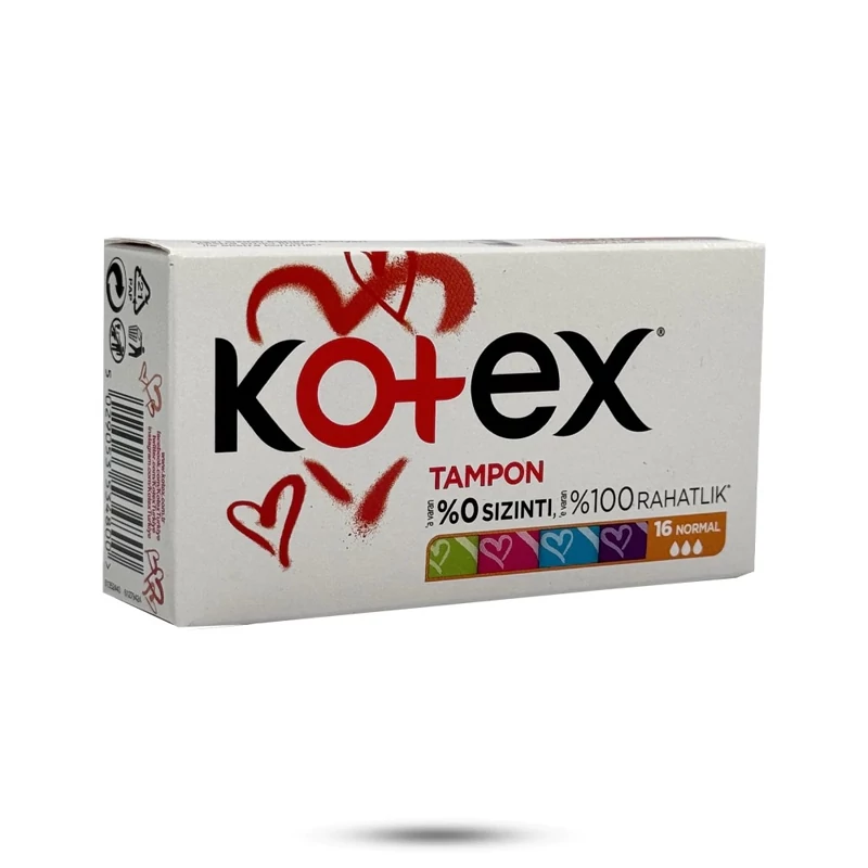 تامپون کوتکس KOTEX سایز نرمال تعداد 16 عددی