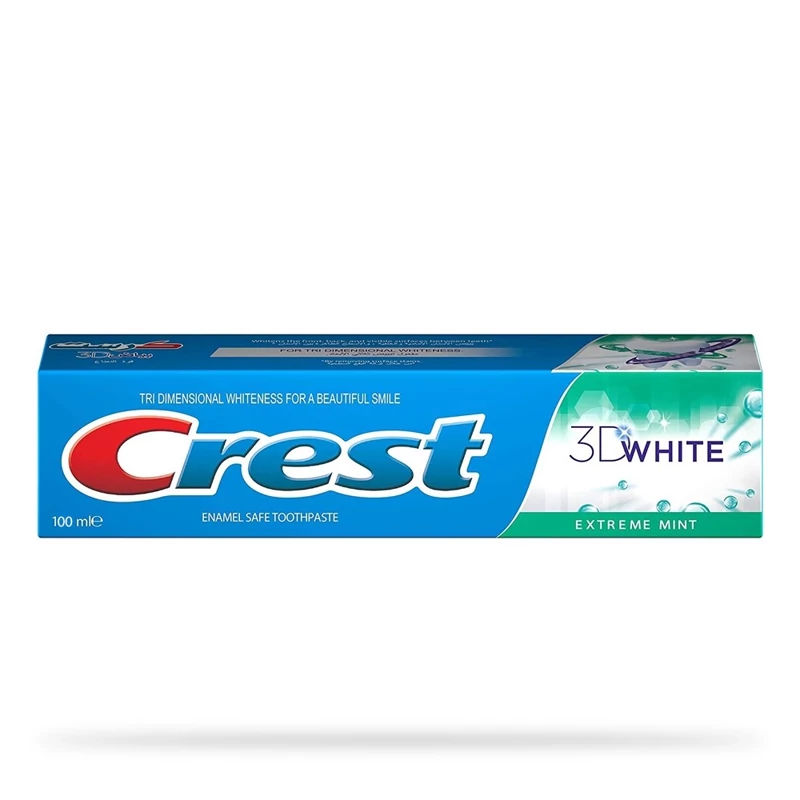 خمیر دندان نعنایی مدل 3D WHITE حجم 100میل کرست