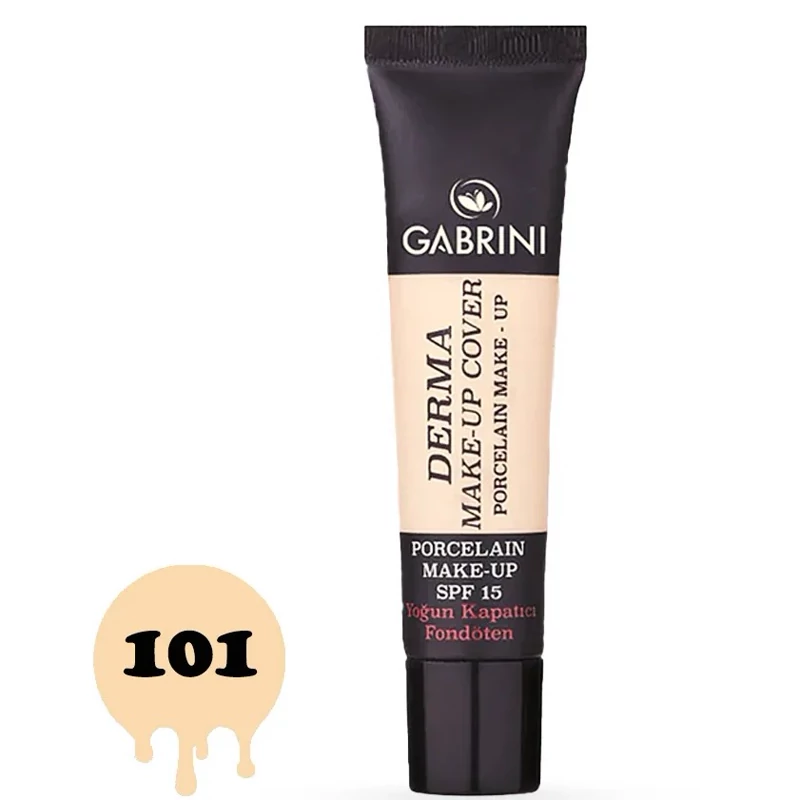 کرم پودر مات 24 ساعته گابرینی شماره 101 اصل ترکیه Gabrini