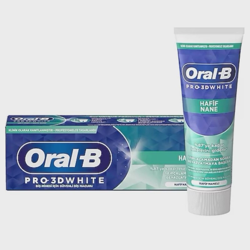 خمیر دندان pro 3d whithe اورال بی 75ml ORAL B Pro 3D white toothpast