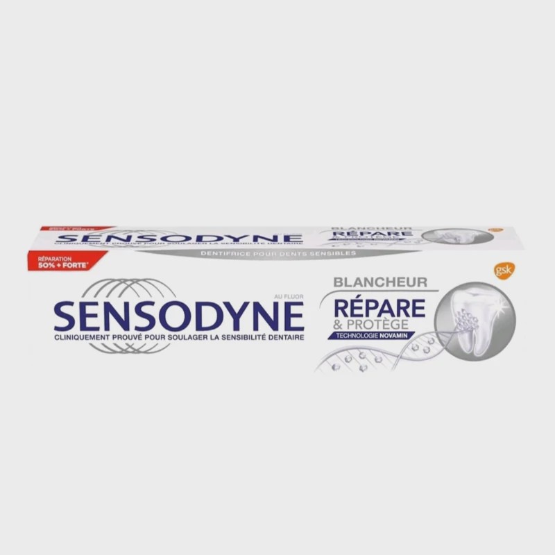 12 عدد خمیر دندان سفید کننده سنسوداین مدل Repair And Protect اروپایی حجم 75 میلی لیتر