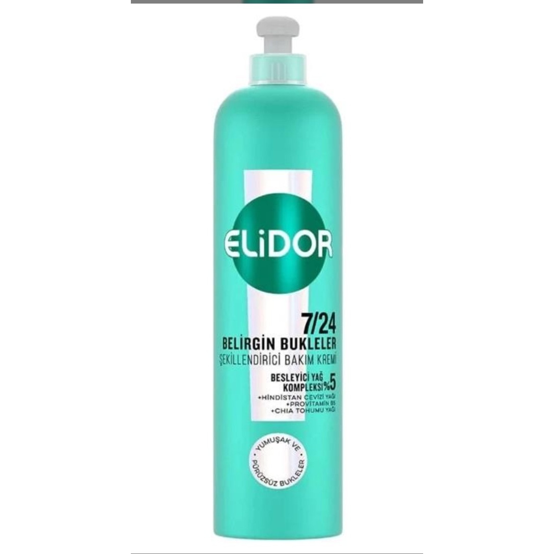 کرم مو الیدور مناسب موهای فر حاوی شیر بادام و الاستین 240 میل مدل ELIDOR Elastin - Badem Sutu