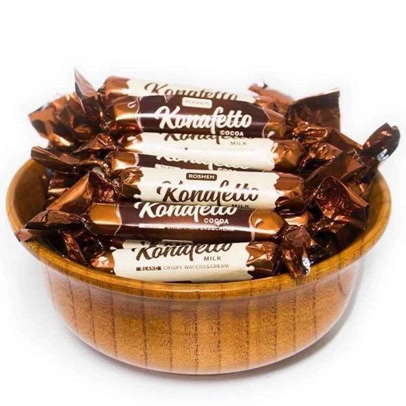 کانفت های روشن اوکراین طعم کاکائو ROSHEN بسیار خوشمزه