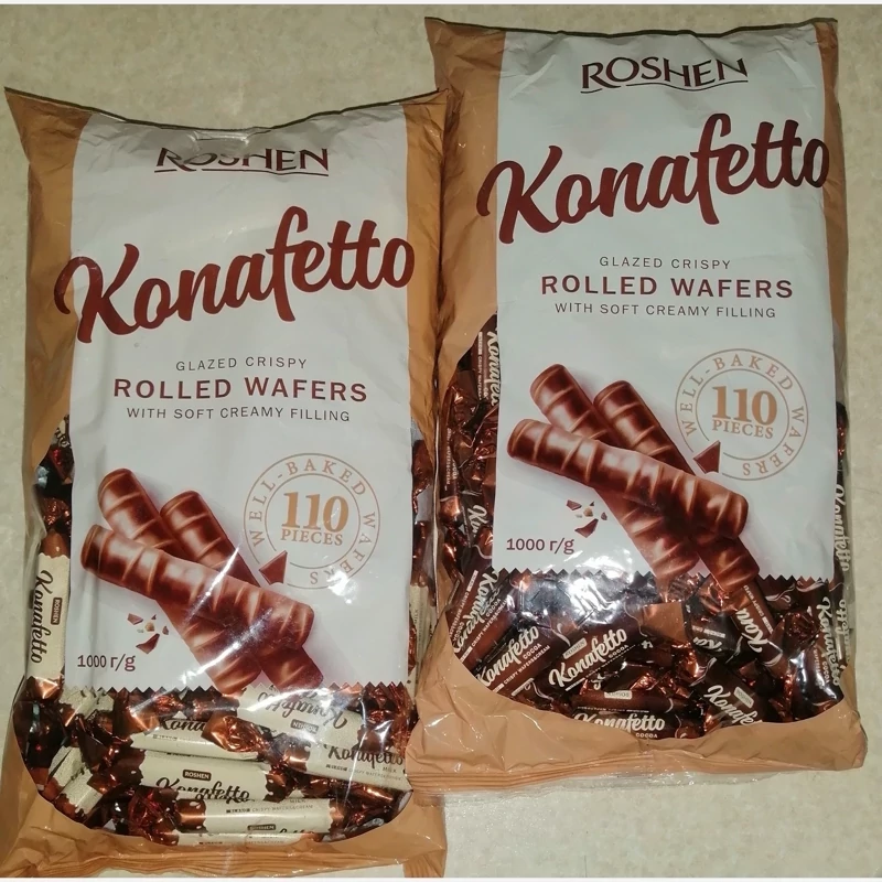کانفت های روشن اوکراین ROSHEN تلخ 250 گرم بسیار خوشمزه