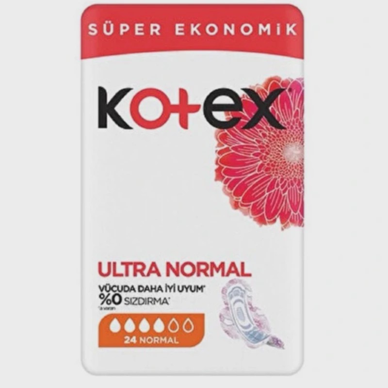 نوار بهداشتی کوتکس مدل Ultra Normal سایز نرمال بسته 24 عددی