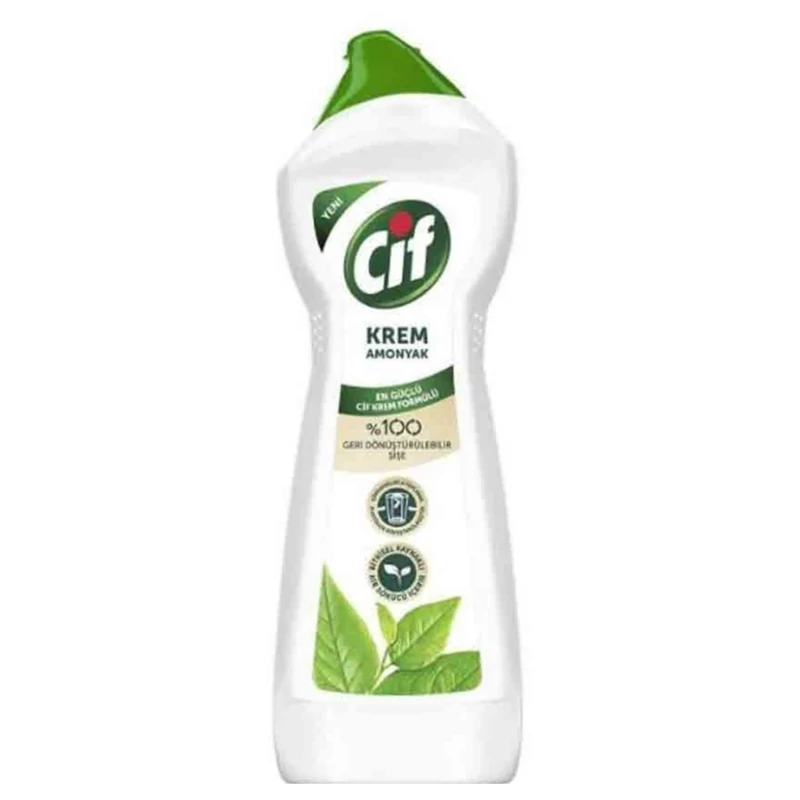 کرم پاک کننده خارجی سیف اصلی Cif Power And Shine Ammonia چند منظوره 500 میل محصول ترکیه