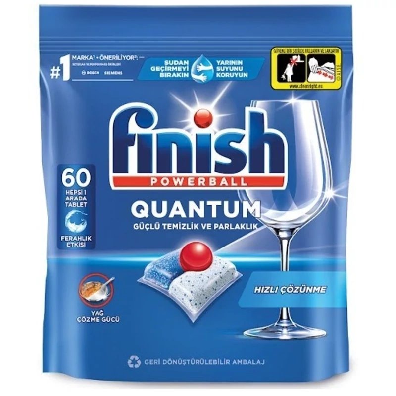 قرص ماشین ظرفشویی فینیش مدل Quantum Powerball بسته 60 عددی