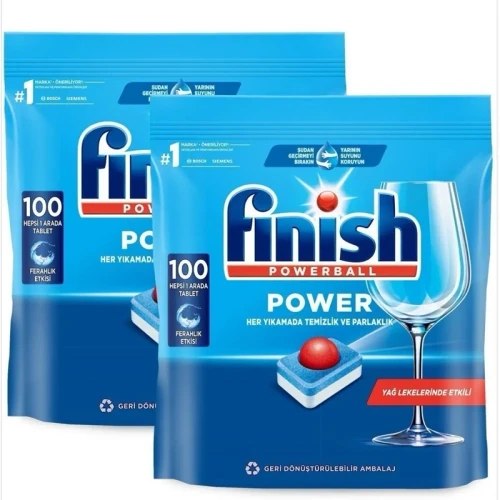 قرص ماشین ظرفشویی فینیش finish بسته 100 عددی ساخت لهستان(اروپایی)
