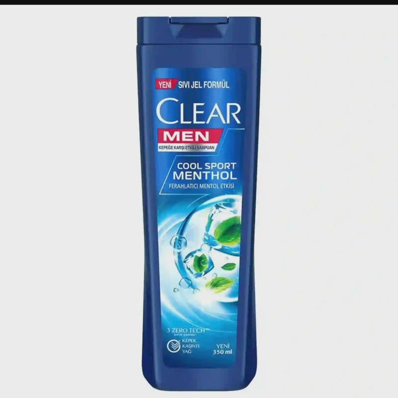 شامپو کلیر Clear مردانه مدل Cool Sport Menthol حجم 350 میل