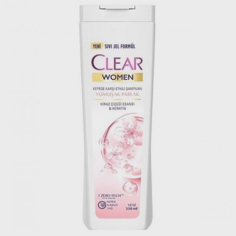 شامپو سر زنانه کلیر Clear Yumusak ve Parlak نرم و درخشان350 میل