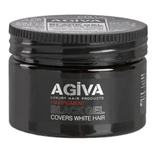 ژل موی سیاه آگیوا بلک ژل مدل HAIR PIGMENT حجم 250 میل