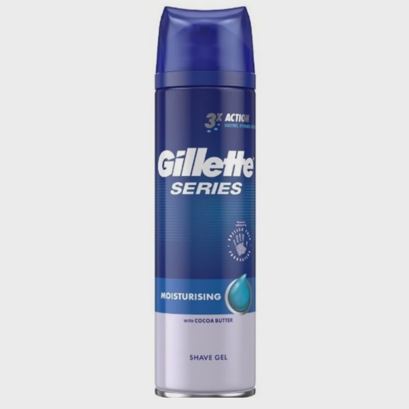 ژل اصلاح ژیلت حاوی آلوورا 200 میلی لیتر مدل Gillette Moisturzingg