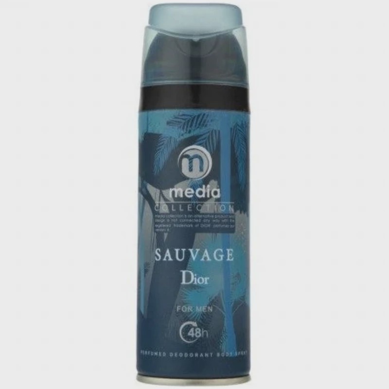 اسپری بدن مردانه ساواج دیور Sauvage Dior مدیا (media)-حجم 200 میل media Sauvage Dior Body Spray 200ml