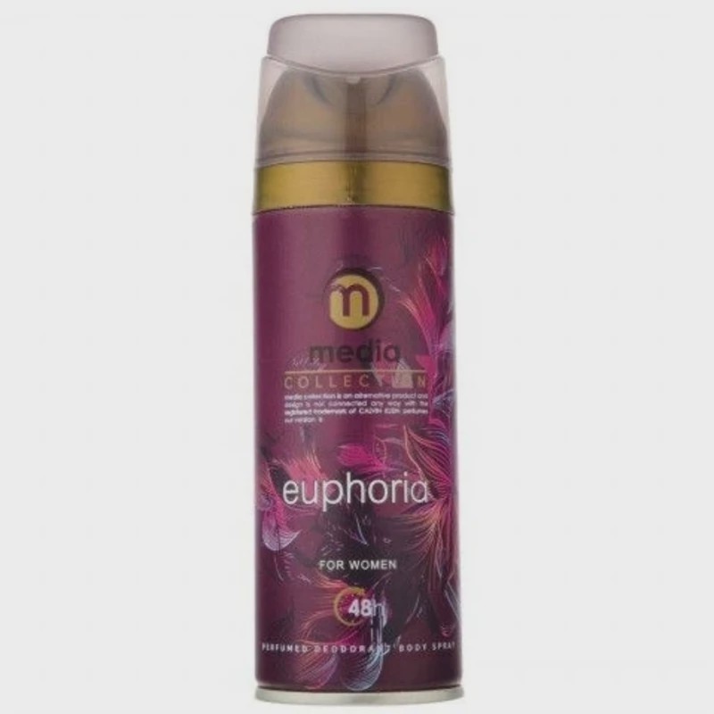 اسپری بدن مدیا رایحه ایفوریا euphoria زنانه حجم 200 میلی لیتری
