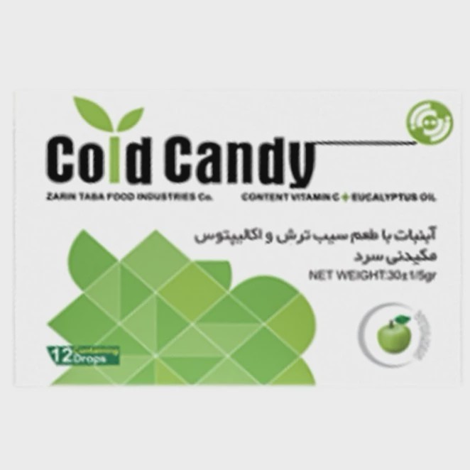آبنبات سرد اکالیپتوس با طعم سیب ترش زرین تابا 12 عددی