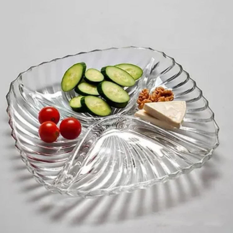 اردوخوری شیشه ای 4خانه طرح سانتا