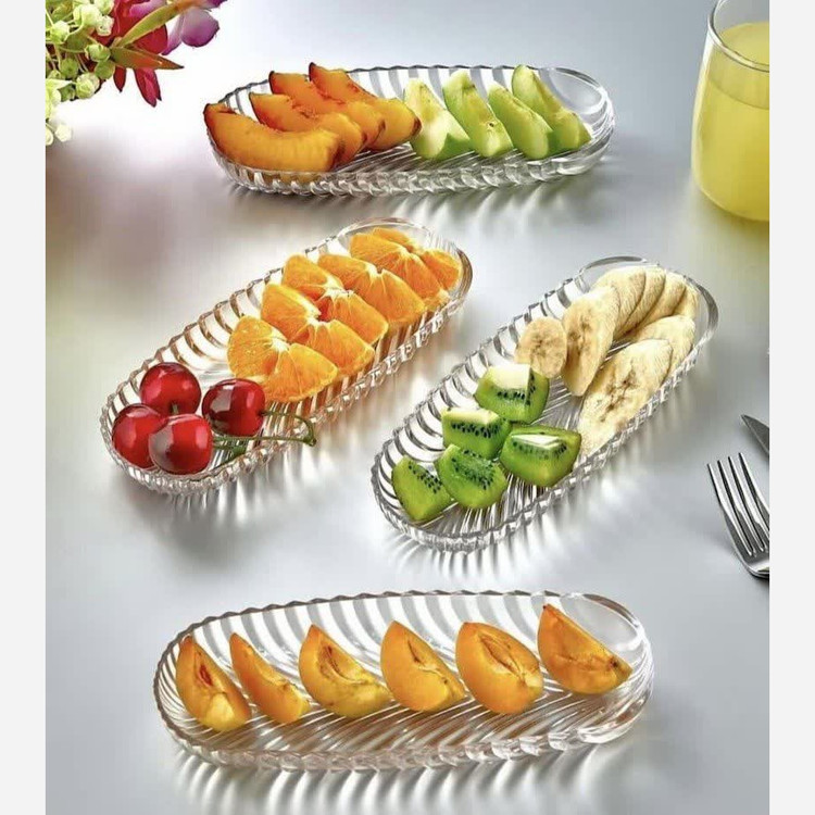 دیس بیضی شیشه ای سایز33