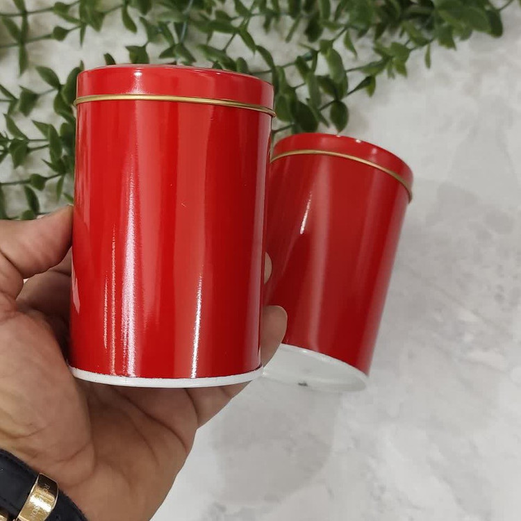 قوطی فلزی رنگی